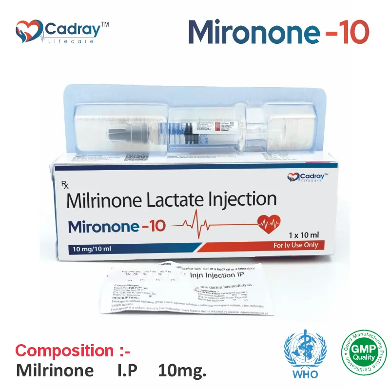 Milrinone 10 mg Injection PCD Pharma Franchise